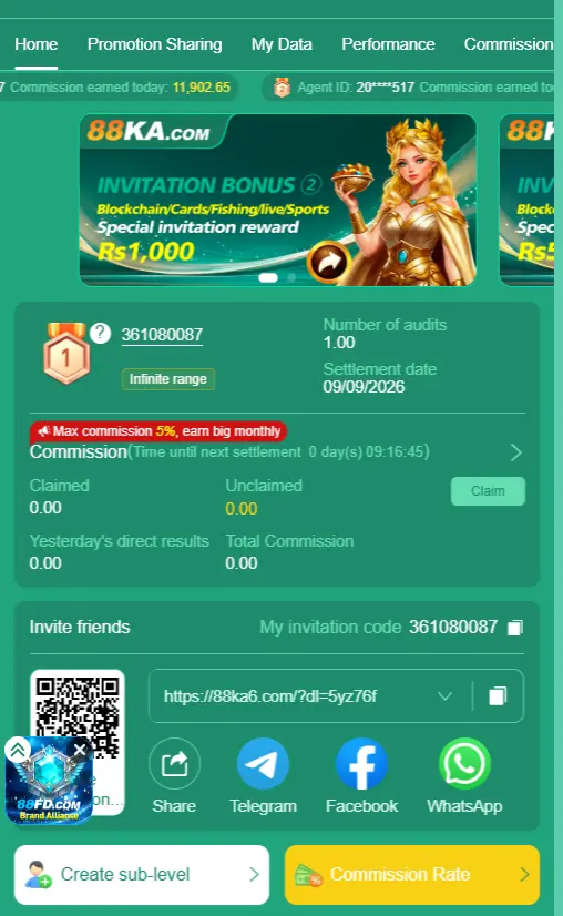 88ka Game invite